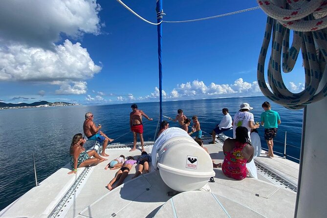 Best Sailing Catamaran, Beach and Snorkel - Cruise Ship Friendly - The Onboard BBQ Lunch and Floating Bar Break
