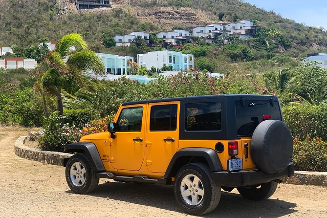 Custom Jeep Rental in St Maarten - A flexible day plan using the included map (without wasting time)