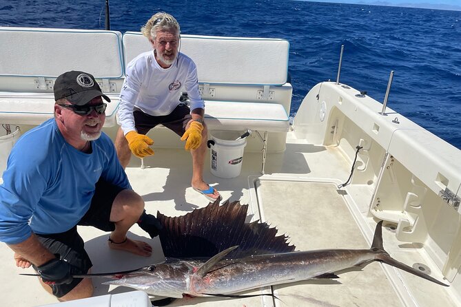 Full-Day Deep Sea Fishing Adventure in Sint Maarten - The boat comfort: dry deck, private head, and space to work