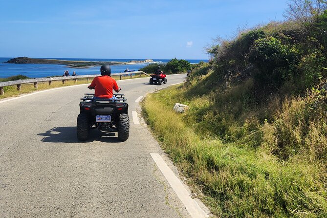 Full Island ATV-UTV Guided Tour in Dutch and French St. Maarten - Dawn Beach finale and wildlife feeding