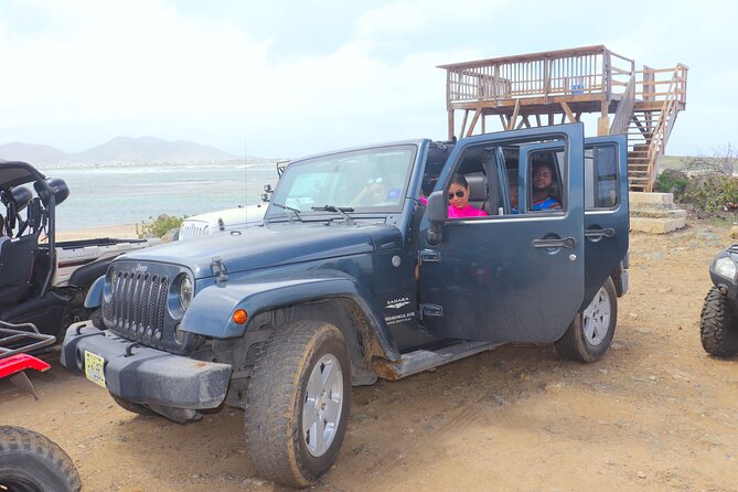 Jeep Wrangler island Tour - Mullet Bay Beach: the kind of stop that’s good for groups