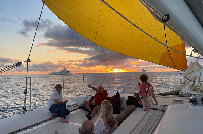 No1Sxm Half Day Sail Snorkeling and Sunset Experience - Snacks, rum punch, and the no-music boat vibe