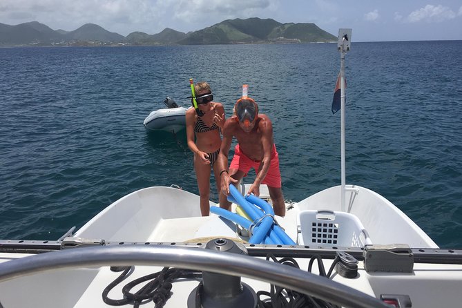 No1Sxm Private Intimate Day Sail in St. Maarten - Baie Rouge: French-side scenery and the occasional anchor-in