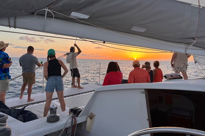 No1Sxm Sunset Sail Experience in St Maarten - The boat itself: trimaran space, age, and the smooth sailing style