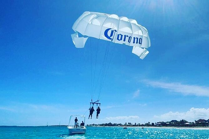Parasailing Orient Bay Beach Sint Maarten - Wind, Choppy Water, and the Jetski Transfer Detail