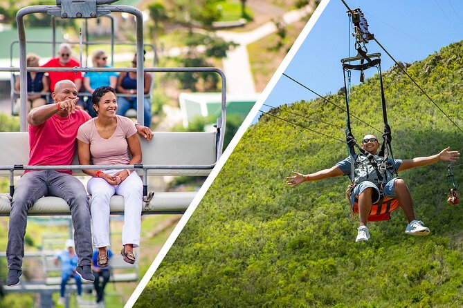 Sky Explorer and Flying Dutchman at Rainforest Adventures St. Maarten - Sentry Hill Views: How the Sky Explorer chairlift experience really plays out