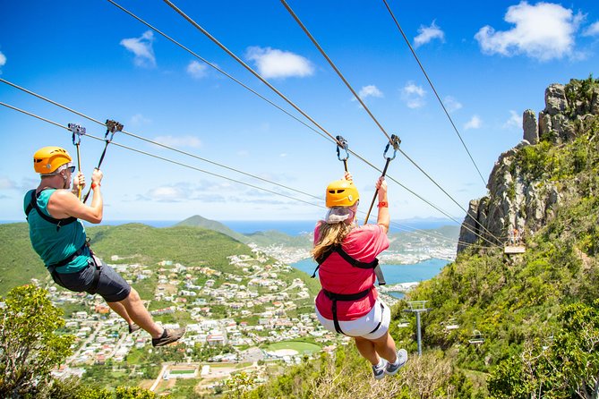 Sky Explorer and Sentry Hill Zip Line Adventure St Maartin - Entering Rainforest Adventures at Rockland Estate