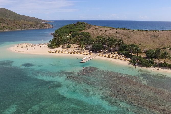 Speed Boat & Snorkeling Tour Pinel & Tintamarre Islands for CRUISE SHIP GUESTS - Pinel Island Yellow Beach: Lunch, Shallows, and Tide Pools