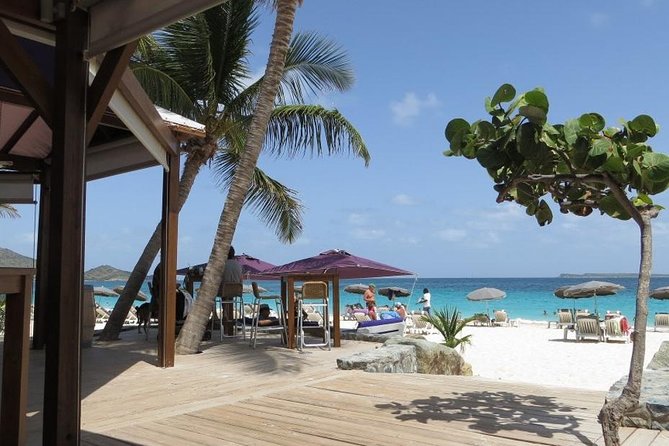 St. Maarten 4 Hour Sightseeing Tour - Orient Bay Beach: powder sand time and a guava berry colada