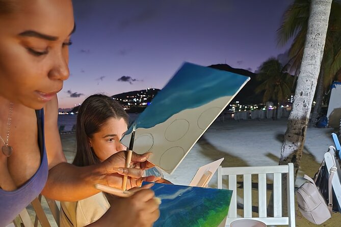 Sunset Painting Class on the Beach from Philipsburg, Sint Maarten - Philipsburg Boardwalk at 5:30 pm: Why the Timing Matters