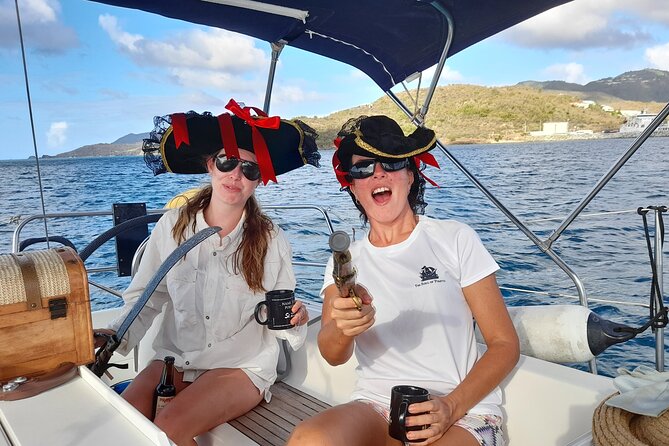 The Soul Of Pirates Boat Trip Adventure Caribbean Charter Morning / Sunset SXM - Hands-On Sailing: Steering, Tacking, and Hoisting Sails